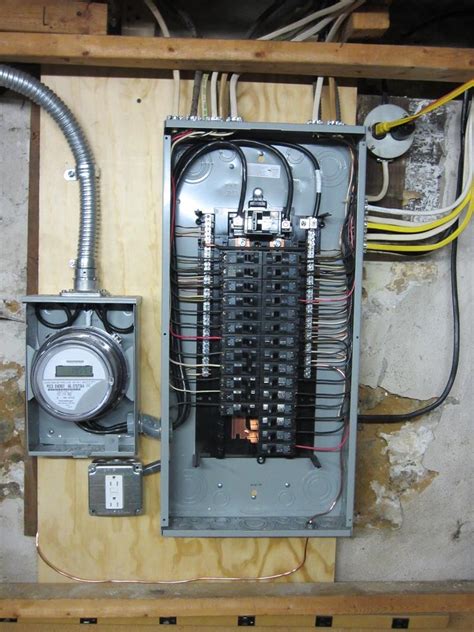 residential meter and distribution box grounding|grounding at the meter.